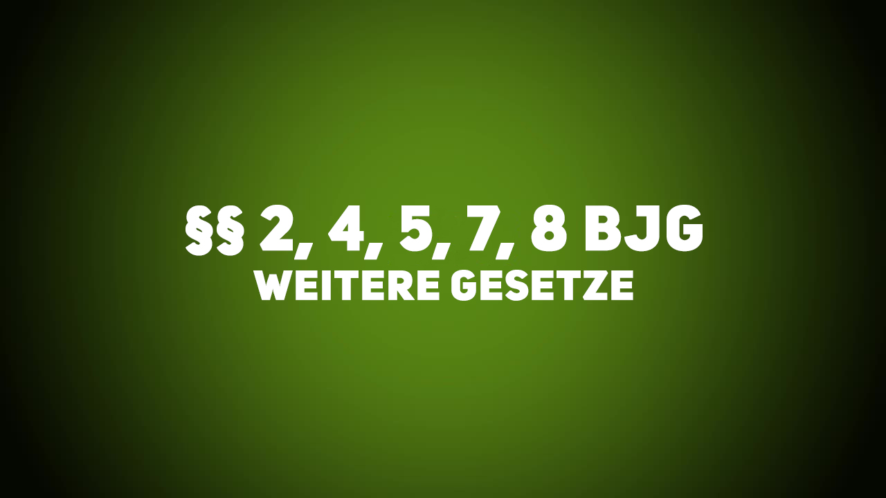 Jagdrecht – BJG §§2,4,5,7,8