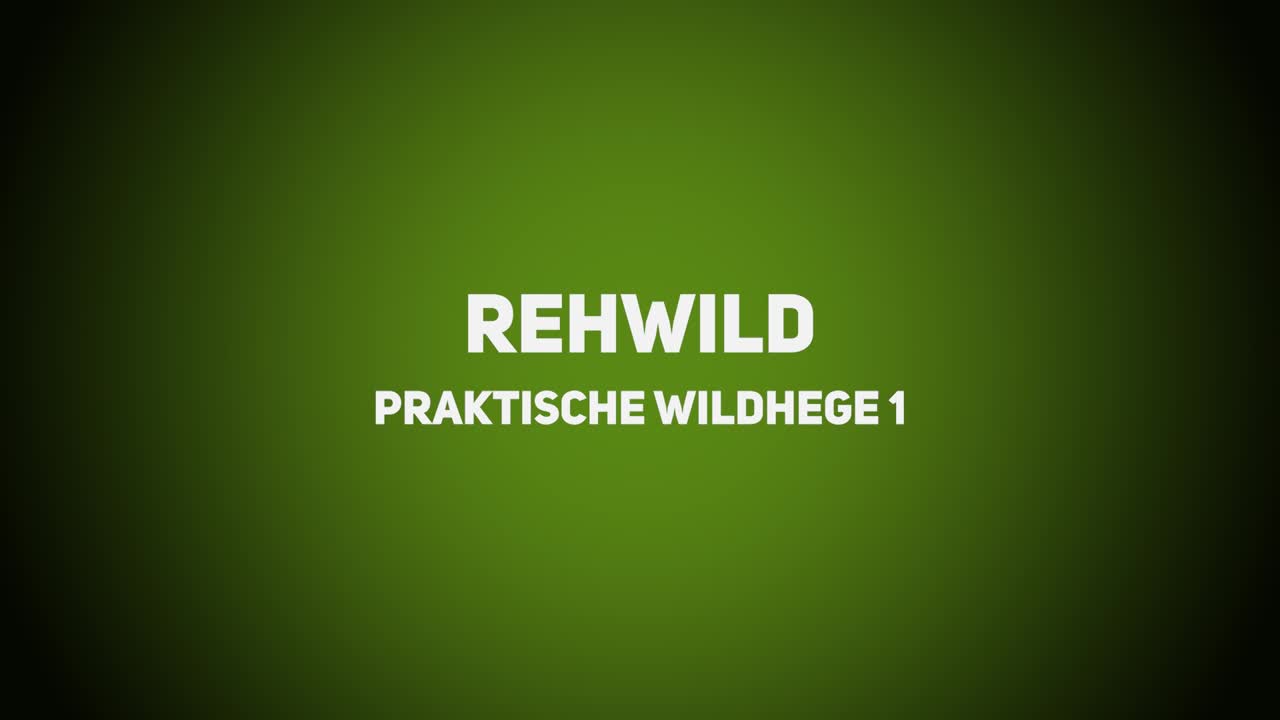 Wildhege – Praktische Wildhege – Rehwild – Teil 1