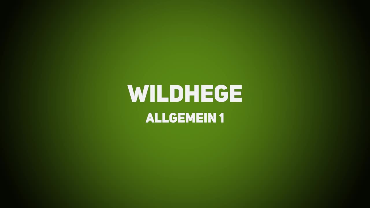 Wildhege – Allgemein – Teil 1