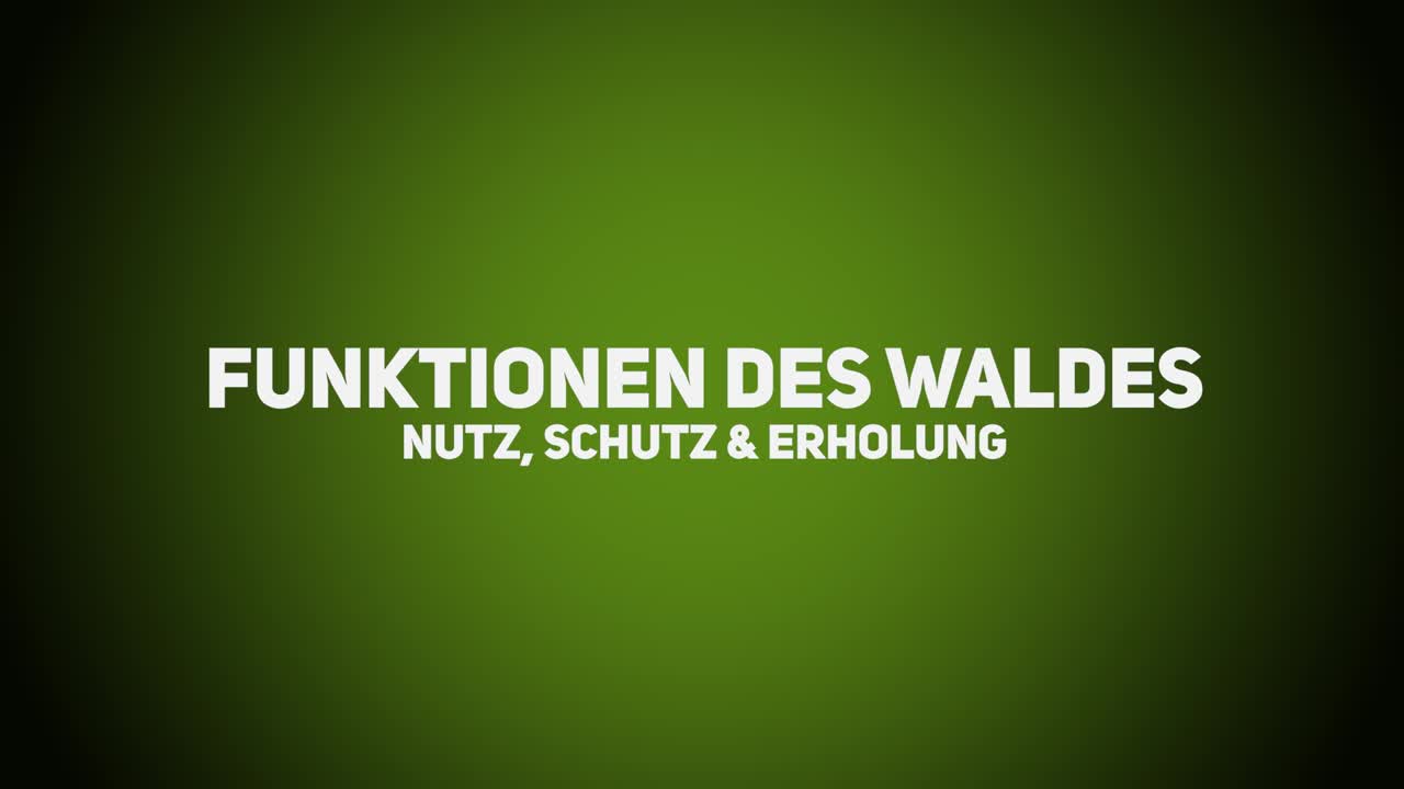 Wald- und Landbau – Funktionen des Waldes – Nutz, Schutz & Erholung