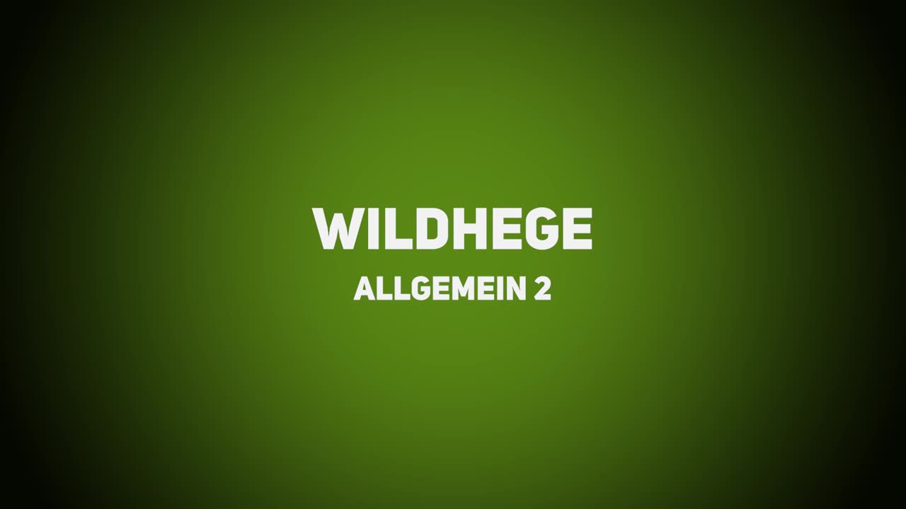 Wildhege – Allgemein – Teil 2